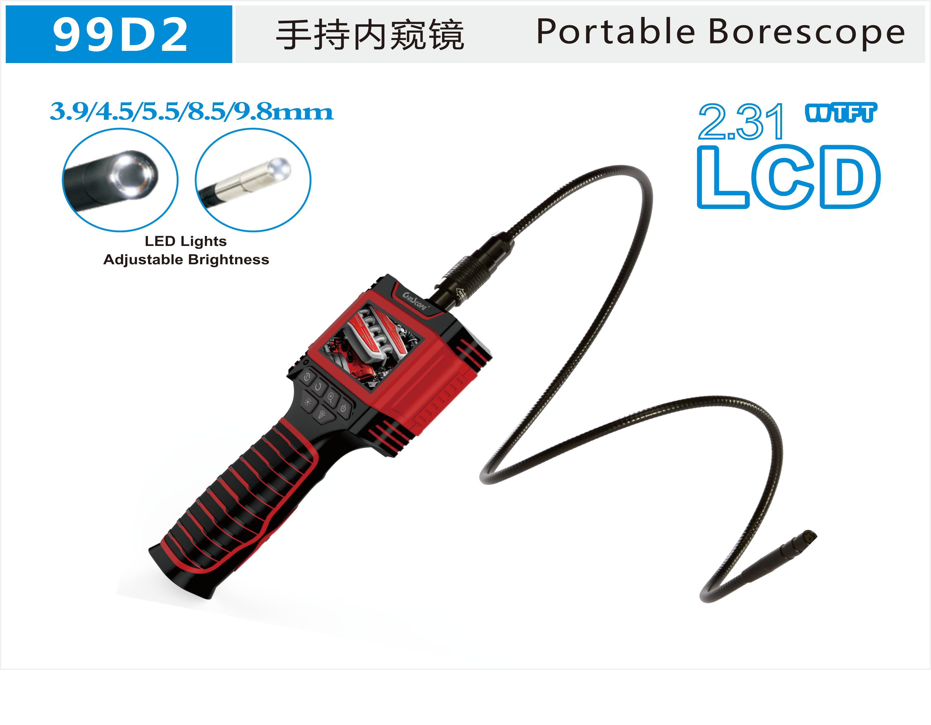 99D2 Portable Video Borescope